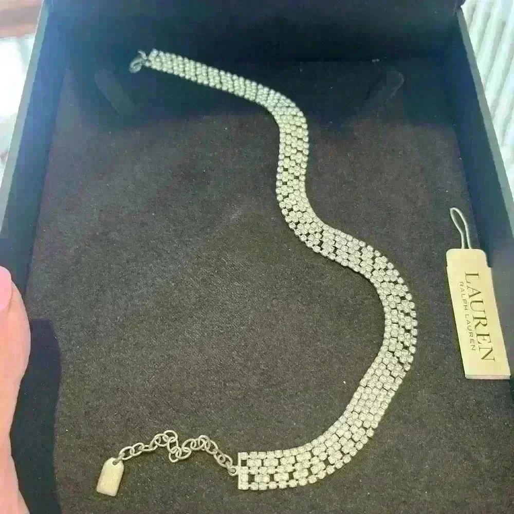 Lauren Ralph Lauren rhinestone choker necklace - Picture 5 of 6